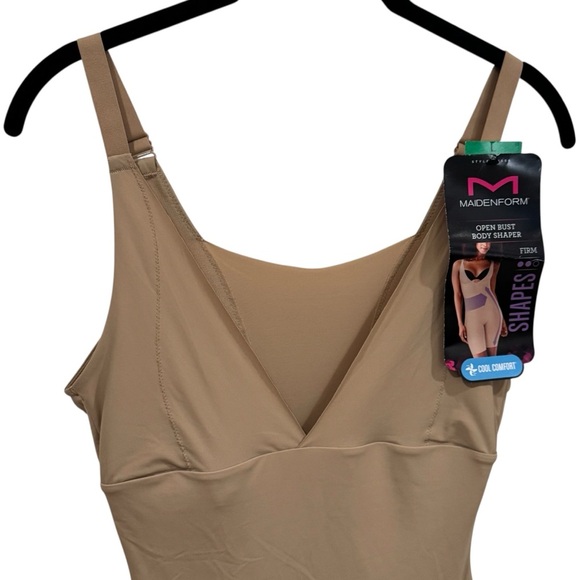 NEW Maidenform Tummy Control Shapewear Bodysuit Slimming High Waist Women's L - Picture 5 of 14
